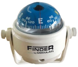 Compass com o Finder e suporte de branco, azul rosa